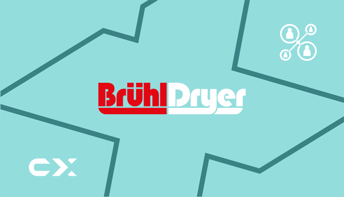 Copertina articolo Brühl Dryer. Logo Carismatix e Brühl Dryer su sfondo azzurro.
