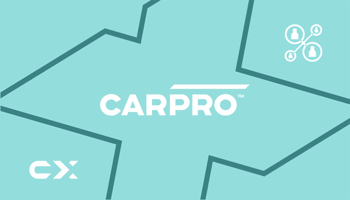 Copertina articolo CARPRO. Logo Carismatix e CARPRO su sfondo azzurro.
