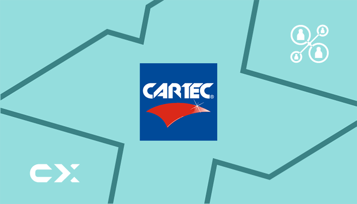 Copertina articolo Cartec. Logo Carismatix e Cartec su sfondo azzurro.