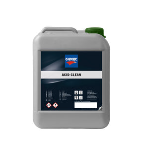 Tanica da 5 litri di CARTEC Acid Clean – potente detergente acido per la rimozione di contaminazioni e sporco ostinato dalle superfici dell'auto, ideale per una pulizia profonda.