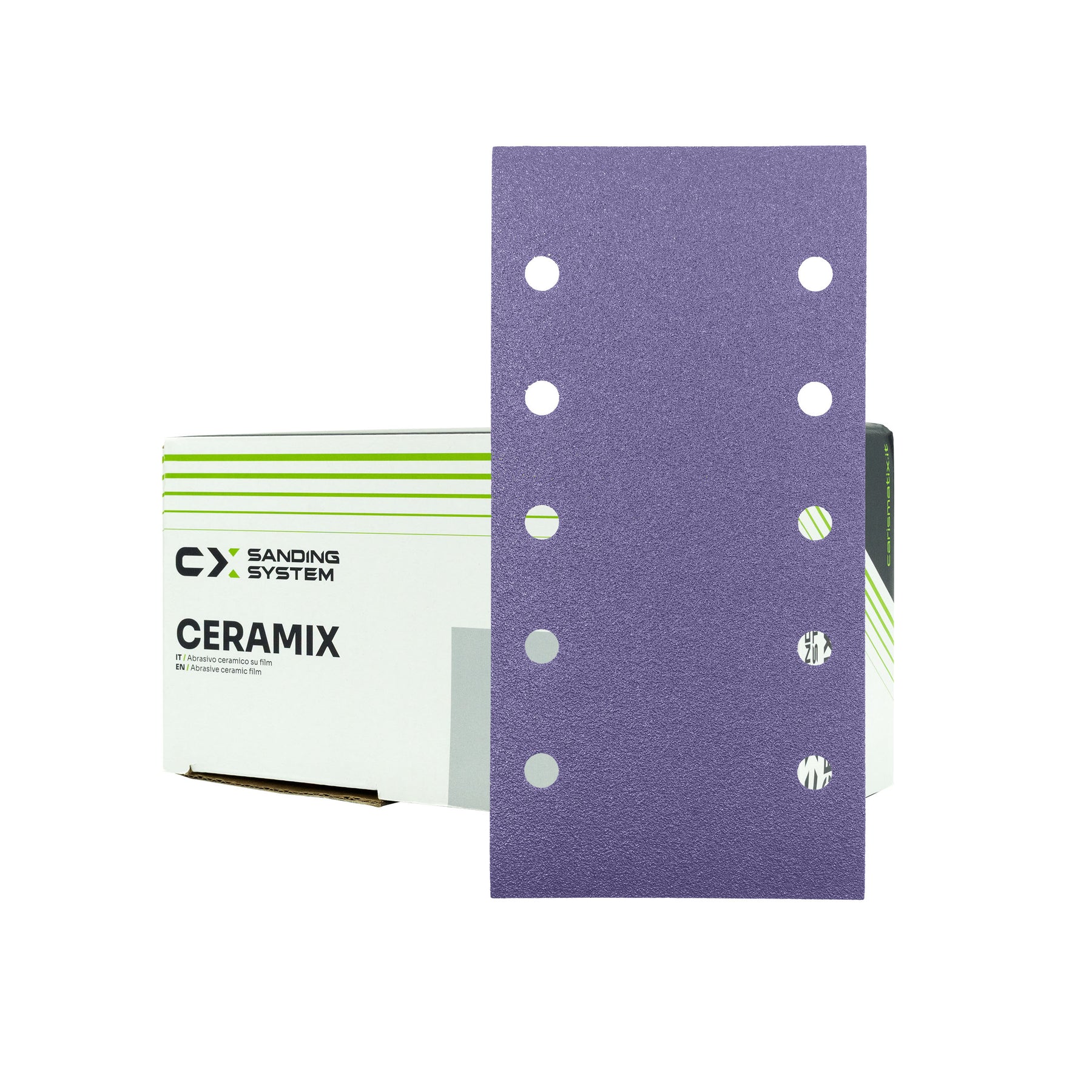 Fogli abrasivi CARISMATIX CERAMIX con grana ceramica su supporto in film PET, confezione