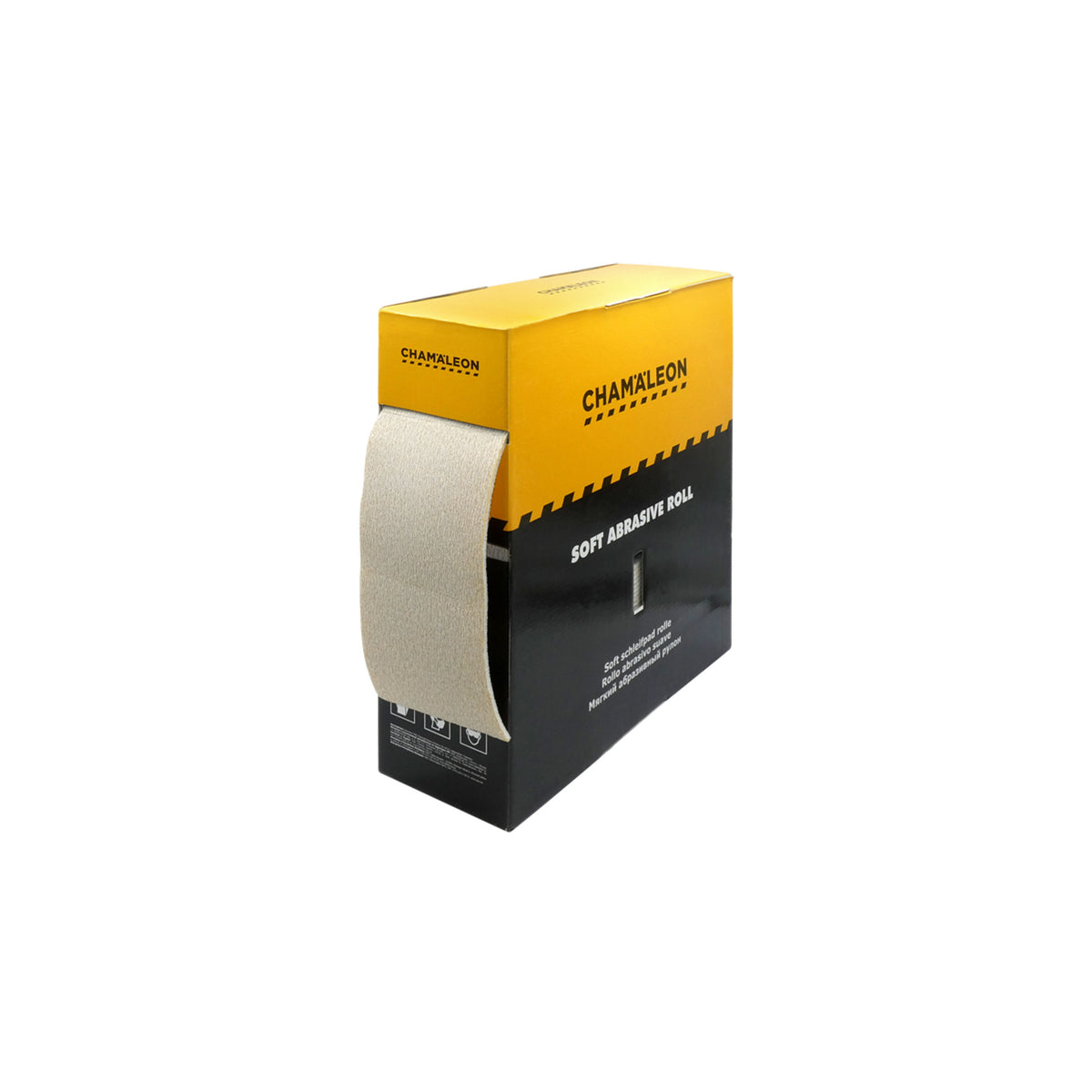 Rotolo pretagliato Chamaleon Soft Roll 115x25m per una levigatura precisa e uniforme.
