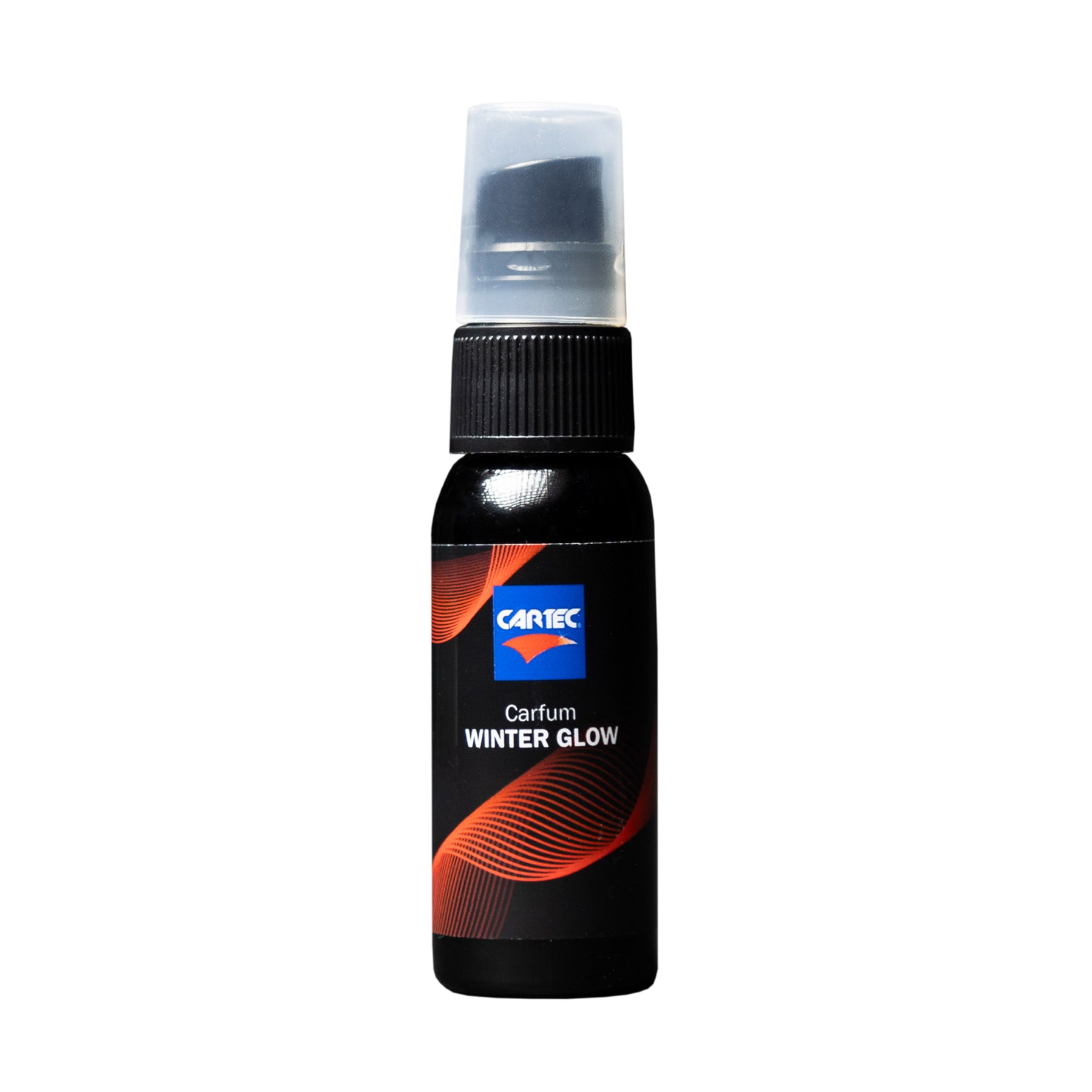 Profumo per auto Cartec Carfum Winter Glow - Fragranza calda e avvolgente in spray per un abitacolo accogliente.