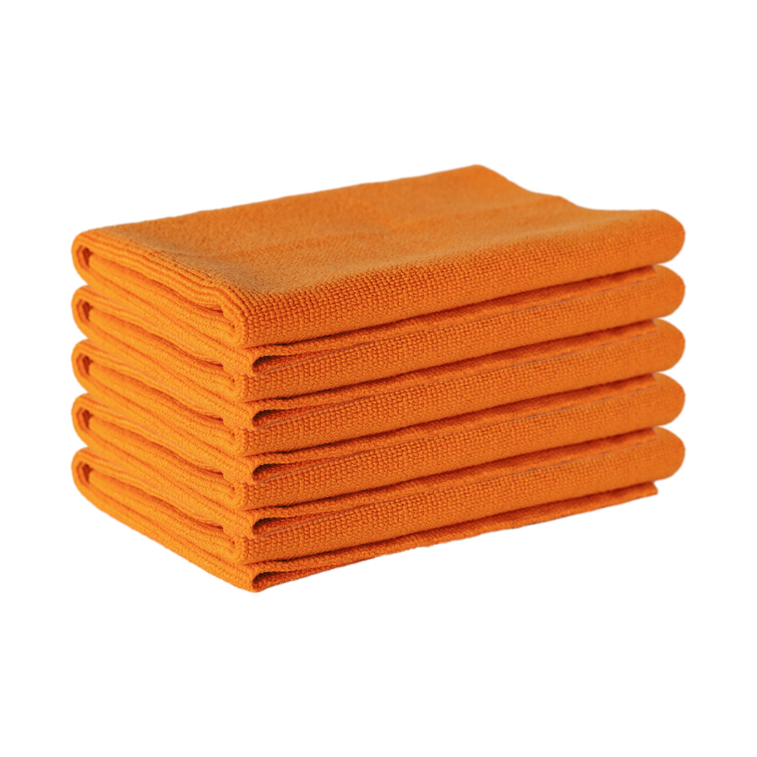 Panni in microfibra ultrasoft CARTEC arancio per rifinitura auto, ideale per superfici delicate.