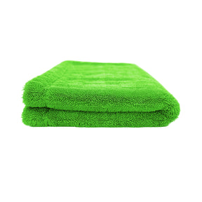 Panno in microfibra verde ultra assorbente, perfetto per asciugature rapide e senza graffi nei trattamenti di car detailing