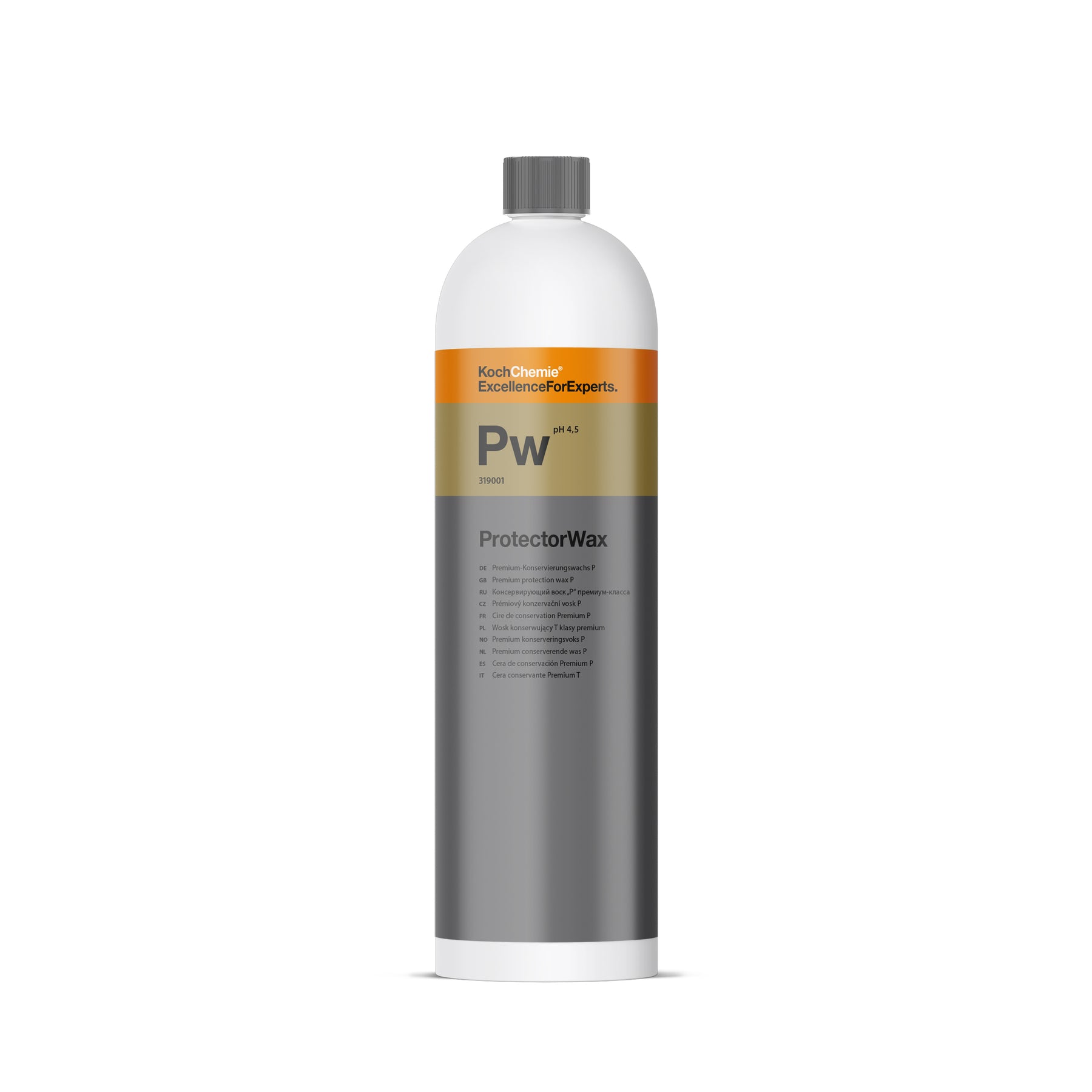 Flacone Koch-Chemie PW ProtectorWax da 1 L cera protettiva effetto idrofobo per vernice, plastiche e gomme auto