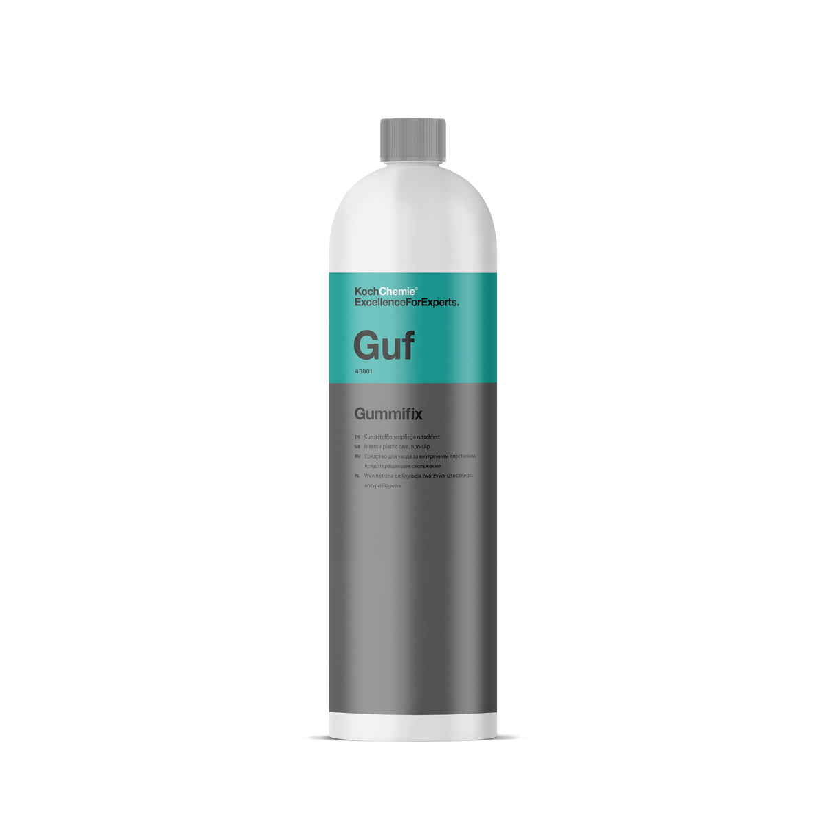 flacone da 1 L di Koch Chemie GummiFix, trattamento antiscivolo per gomma e plastica senza silicone