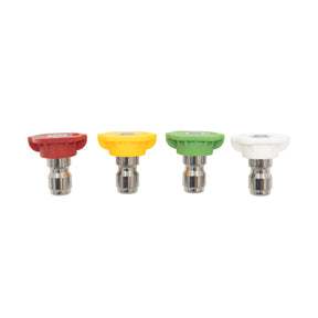 Kit 4 ugelli ACTIVE per idropulitrice ad alta pressione, colori codificati per diverse angolazioni di getto
