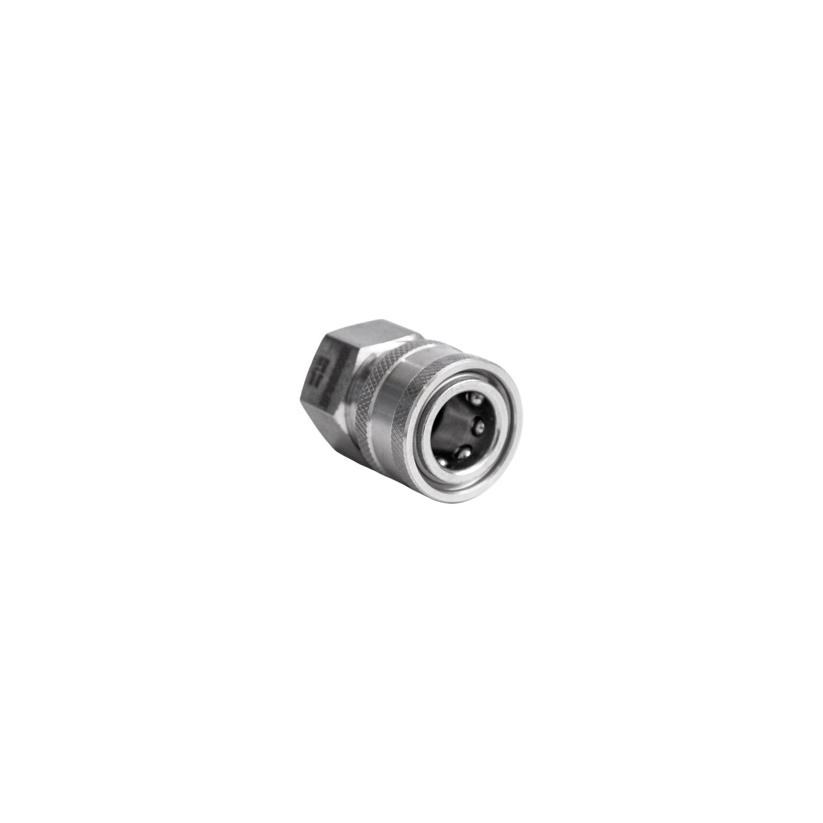 Idrobase Attacco Rapido a.p. a sfere Inox F, MIDI, G3/8"F