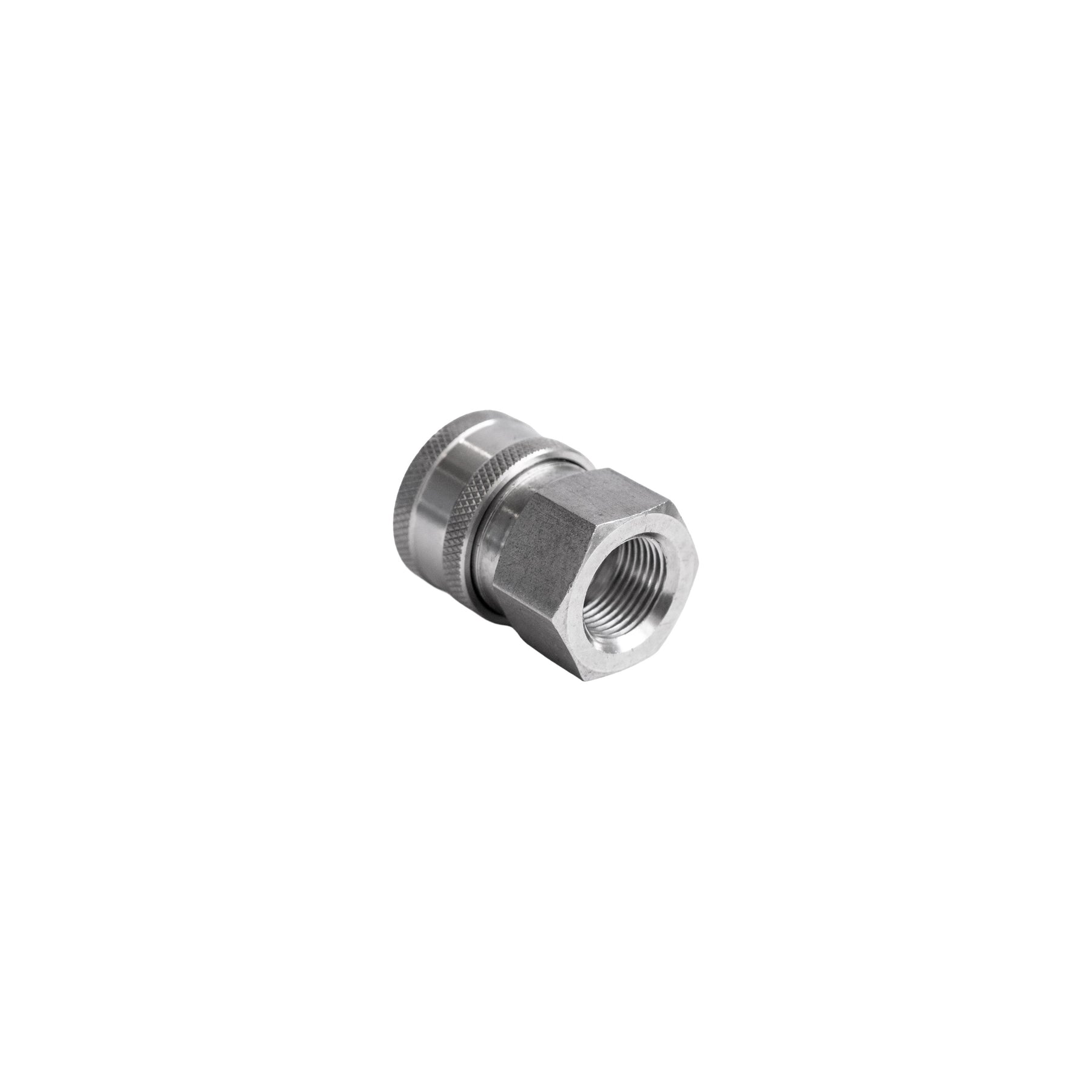 Idrobase Attacco Rapido a.p. a sfere Inox F, MIDI, G3/8"F