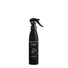 Bottiglia di FOEN Green Tea Profumo Spray, deodorante auto con fragranza fresca e rilassante di tè verde, ideale per rinfrescare e profumare l'interno del veicolo.