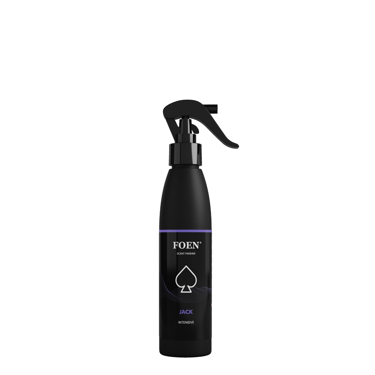 Bottiglia di FOEN Jack Profumo Spray, deodorante auto con fragranza energica e avvolgente, ideale per rinfrescare e profumare l'interno del veicolo.