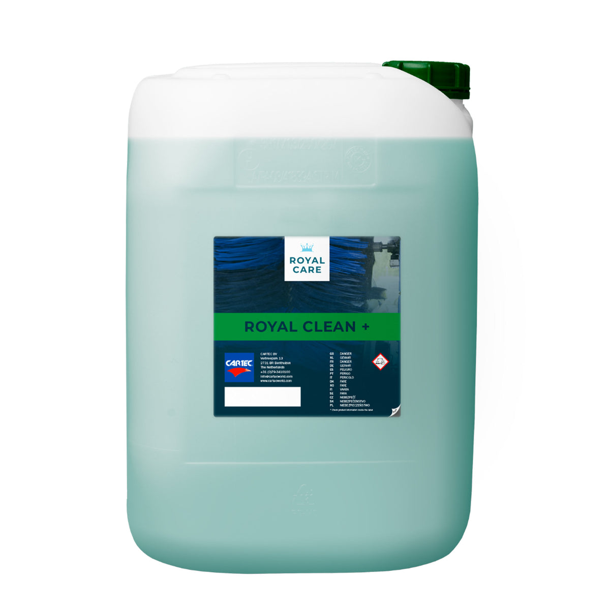  CARTEC Royal Clean Plus per pulizia profonda e delicata di tutte le superfici auto, ideale per risultati impeccabili.