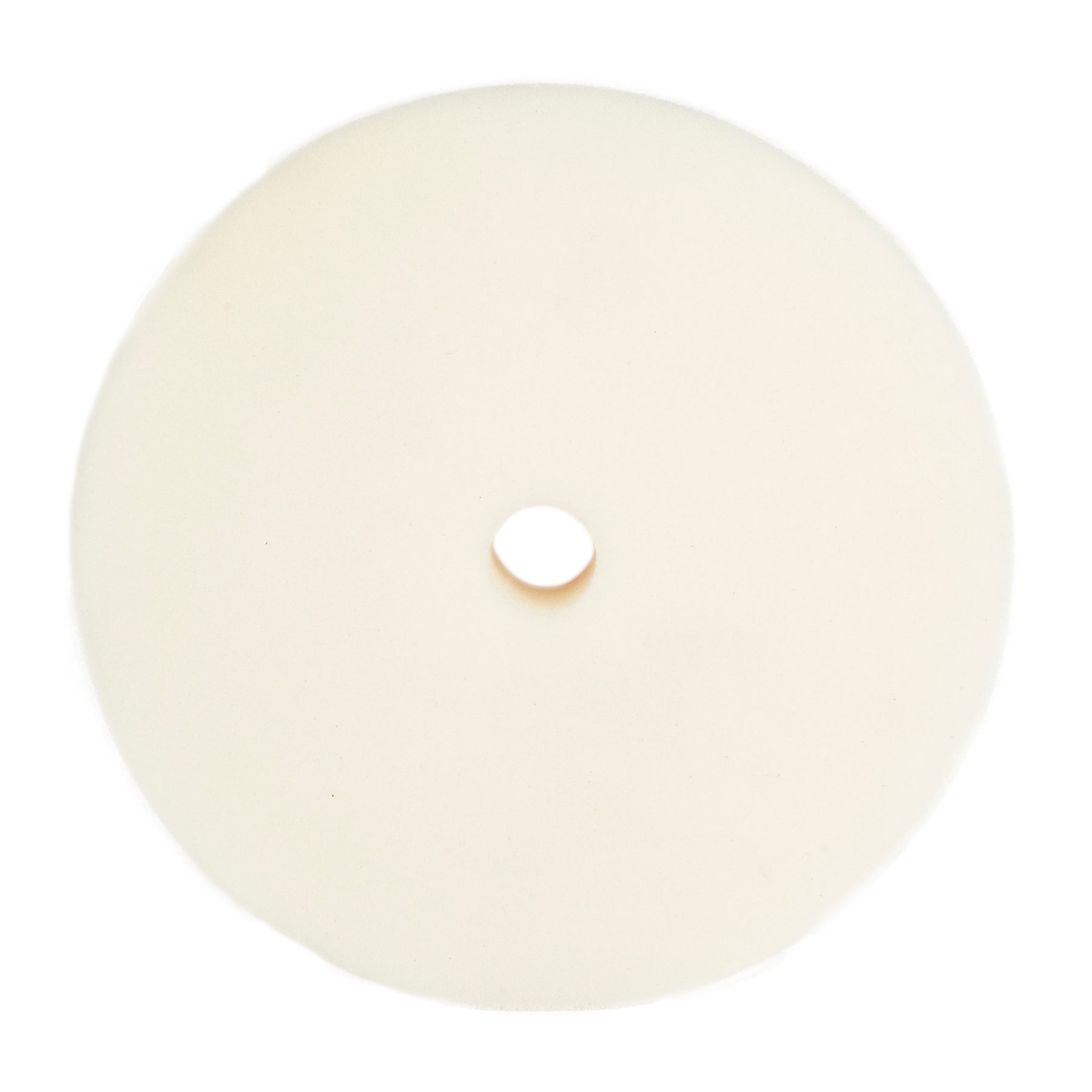 Tampone di lucidatura CARTEC bianco soft per lucidatrice rotorbitale, ideale per una finitura delicata e uniforme.